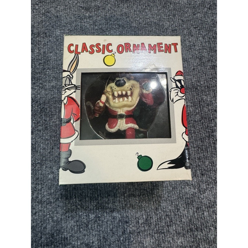Vtg Warner Bros Bah Humbug Tasmanian Devil Christmas Ornament 1995 A10